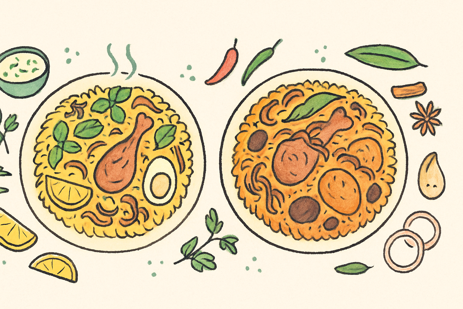 Biryani Calories Compared: Hyderabadi vs Lucknowi vs Kacchi