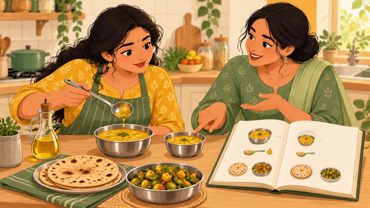 Calories of Indian home food for clients: IFCT 2017, oil and the katori problem