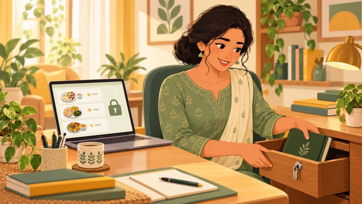 Is a client food diary health data? Keeping records safely in India